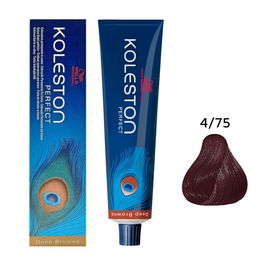 Wella Professionals Koleston Perfect - Teinture permanente pour cheveux - 4/75 Medium Brown Mahogany Brown - 60 ml
