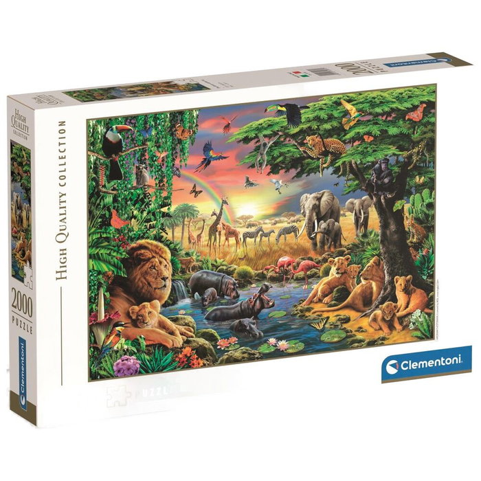 Clementoni Puzzle 2000 pièces - The African Gathering Clementoni Puzzle 2000 pièces - The African Gathering