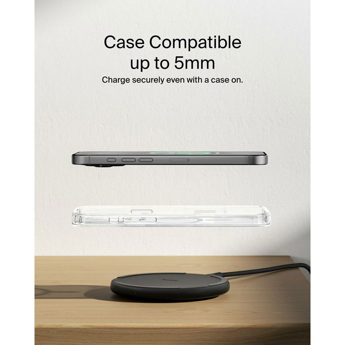 Chargeur sans fil Belkin WIA012HQBK Noir 15 W