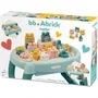 Ecoiffier 7917 Table d'éveil avec 11 briques, 4 formes, 3 engrenages et 3 plaques de jeu - Jouet éducatif pour bébé