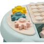 Ecoiffier 7917 Table d'éveil avec 11 briques, 4 formes, 3 engrenages et 3 plaques de jeu - Jouet éducatif pour bébé
