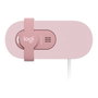 Logitech Brio 100 Webcam Full HD 1080p 30fps Rose avec micro omnidirectionnel et cache confidentialité USB
