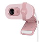 Logitech Brio 100 Webcam Full HD 1080p 30fps Rose avec micro omnidirectionnel et cache confidentialité USB