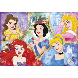 CLEMENTONI Puzzle Princesses Disney 180 pièces - Dimensions du puzzle : 48.5 x 33.5 cm - Dimensions de la boîte : 34.3 x 24.3 x 3.5 cm