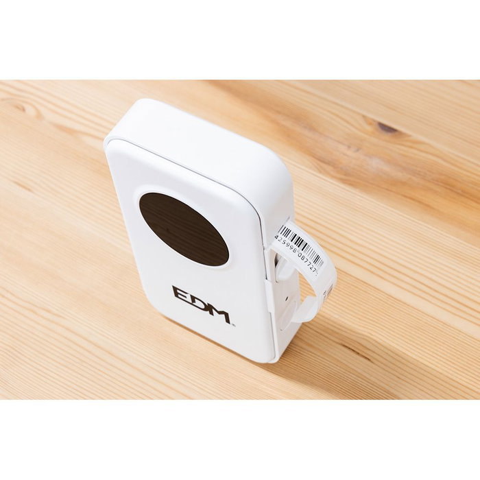 Edm Imprimante thermique Bluetooth mini Blanc