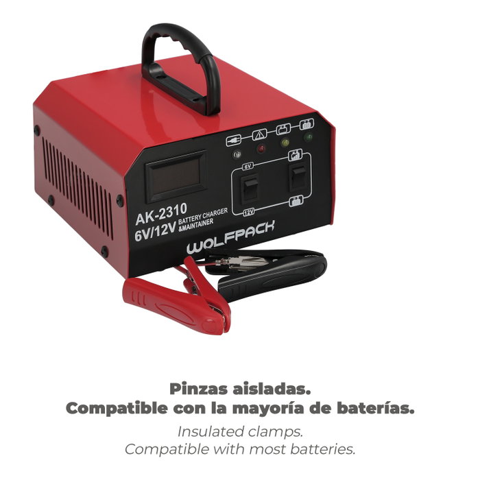 WOLFPACK LINEA PROFESIONAL Chargeur de batterie automatique 6/12V 10-150 Ah