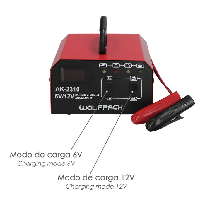 WOLFPACK LINEA PROFESIONAL Chargeur de batterie automatique 6/12V 10-150 Ah