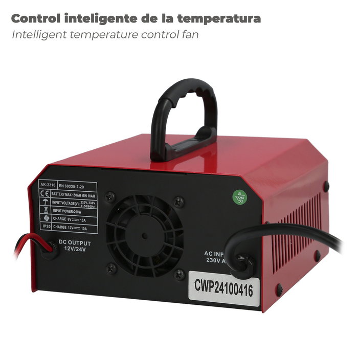 WOLFPACK LINEA PROFESIONAL Chargeur de batterie automatique 6/12V 10-150 Ah
