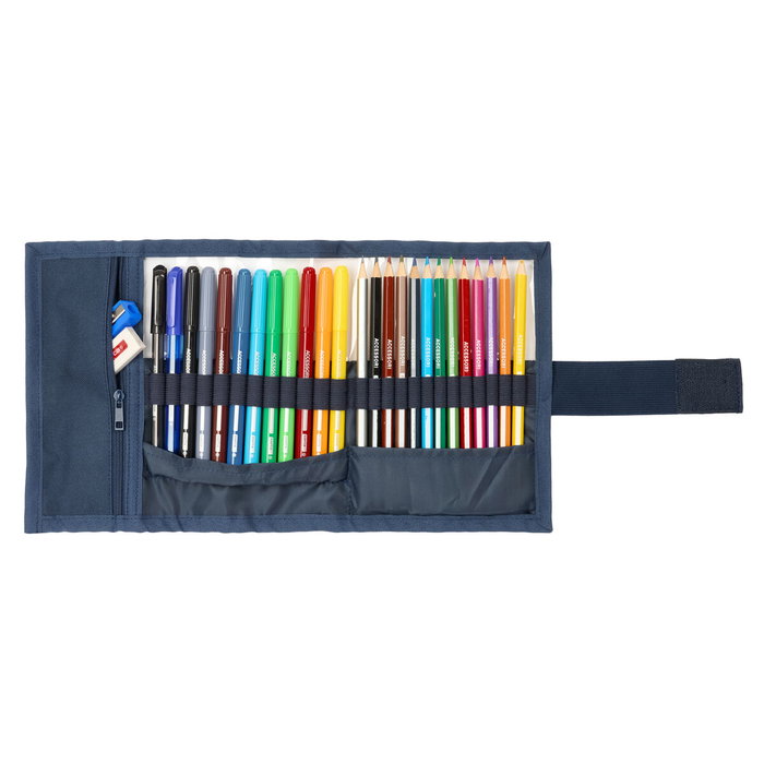 Pochette crayons El Ganso Eclipse Blue marine 7 x 20 x 7 cm 27 Pièces