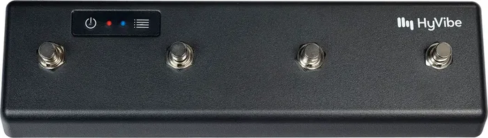 LAG HyVibe HV-S4 - Contrôleur Bluetooth 4 Boutons pour Guitare HyVibe - Looper et Effets - 200h Batterie