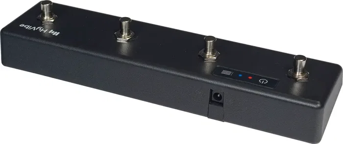 LAG HyVibe HV-S4 - Contrôleur Bluetooth 4 Boutons pour Guitare HyVibe - Looper et Effets - 200h Batterie