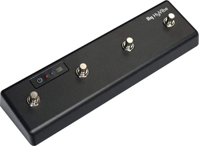 LAG HyVibe HV-S4 - Contrôleur Bluetooth 4 Boutons pour Guitare HyVibe - Looper et Effets - 200h Batterie