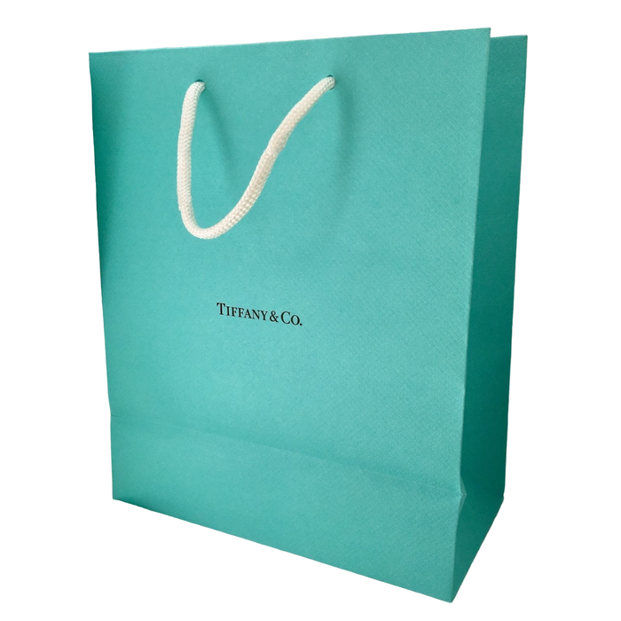 Tiffany & Co, Sac-cadeau en carton promotionnel (GWP), Vert, Taille L Tiffany & Co, Sac-cadeau en carton promotionnel (GWP), Vert, Taille L