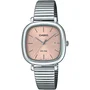 Casio LTP-B166D - Montre femme analogique quartz - Cadran rose - Acier inoxydable - Étanche 5 bar - Indicateur date