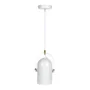 Ainsley - Làmpara Colgante SKD-P2000-W - Luminaire Suspendu Moderne en Métal et PVC, Blanc - Éclairage Direct pour Salle à Manger ou Chambre d'Enfant