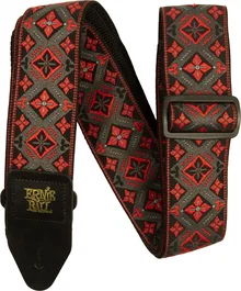 ERNIEBALL Sangle Jacquard Red King pour Guitare et Basse