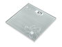 Beurer GS-10 Pèse-personne numérique ultra plat en verre décoratif à effet fleur scintillante pour salle de bain avec écran LCD et démarrage automatique