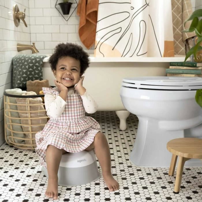 Ingenuity Pot d'apprentissage Ready Set Go Potty Blanc