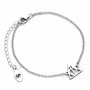 THE CARAT SHOP Bracelet 'Les Reliques de la Mort' Harry Potter en argent sterling 925 avec breloque - Longueur 17 cm + extendeur 5 cm