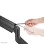 Neomounts DS70PLUS-450BL1 Support de bureau à mouvement complet VESA 100x100 pour écrans incurvés ultra-larges 17" à 49" (18 kg) avec vérin à gaz - Noir