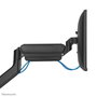 Neomounts DS70PLUS-450BL1 Support de bureau à mouvement complet VESA 100x100 pour écrans incurvés ultra-larges 17" à 49" (18 kg) avec vérin à gaz - Noir
