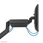 Neomounts DS70PLUS-450BL1 Support de bureau à mouvement complet VESA 100x100 pour écrans incurvés ultra-larges 17" à 49" (18 kg) avec vérin à gaz - Noir
