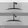 Neomounts DS70PLUS-450BL1 Support de bureau à mouvement complet VESA 100x100 pour écrans incurvés ultra-larges 17" à 49" (18 kg) avec vérin à gaz - Noir