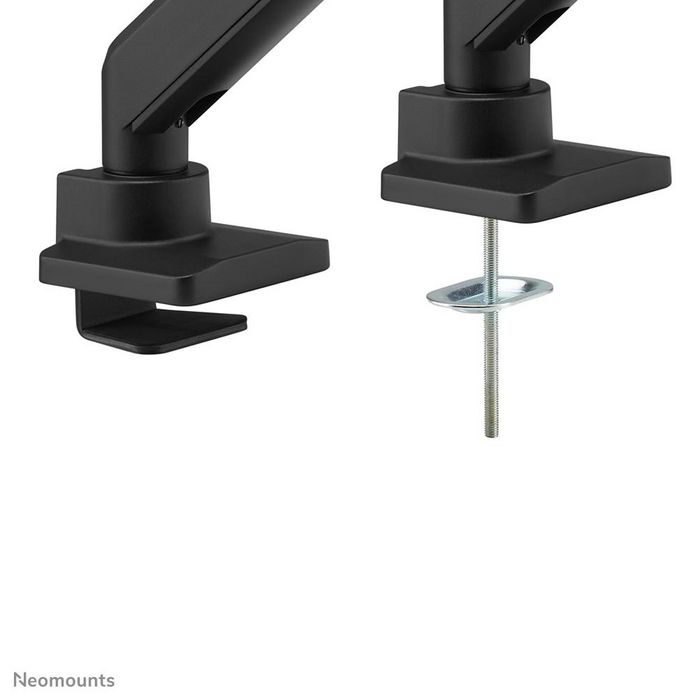 Neomounts DS70PLUS-450BL1 Support de bureau à mouvement complet VESA 100x100 pour écrans incurvés ultra-larges 17" à 49" (18 kg) avec vérin à gaz - Noir