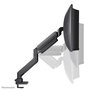 Neomounts DS70PLUS-450BL1 Support de bureau à mouvement complet VESA 100x100 pour écrans incurvés ultra-larges 17" à 49" (18 kg) avec vérin à gaz - Noir