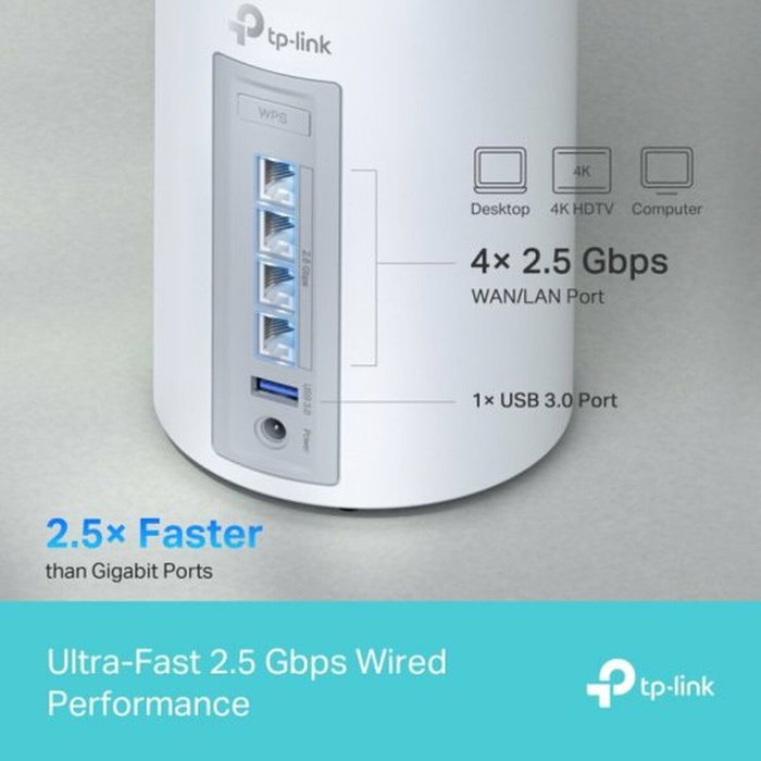 TP-Link Deco BE65 Wi-Fi 7 Tribande - Pack de 2 unités TP-Link Deco BE65 Wi-Fi 7 Tribande - Pack de 2 unités