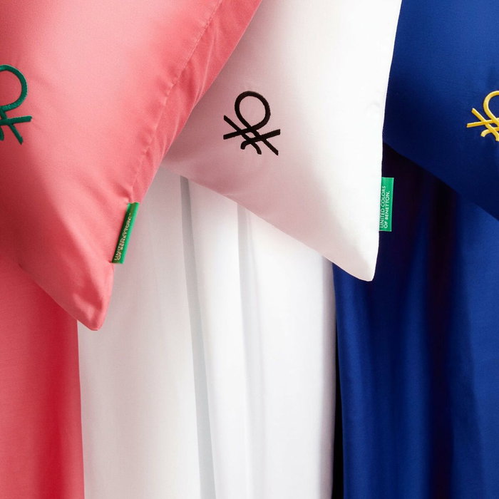 Jeu de draps Benetton Blanc 4 Pièces Jeu de draps Benetton Blanc 4 Pièces