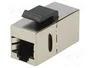 LOGILINK Socle Keystone Cat 6 avec 2 femelles RJ45 blindées 8p8c droit