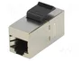 LOGILINK Socle Keystone Cat 6 avec 2 femelles RJ45 blindées 8p8c droit
