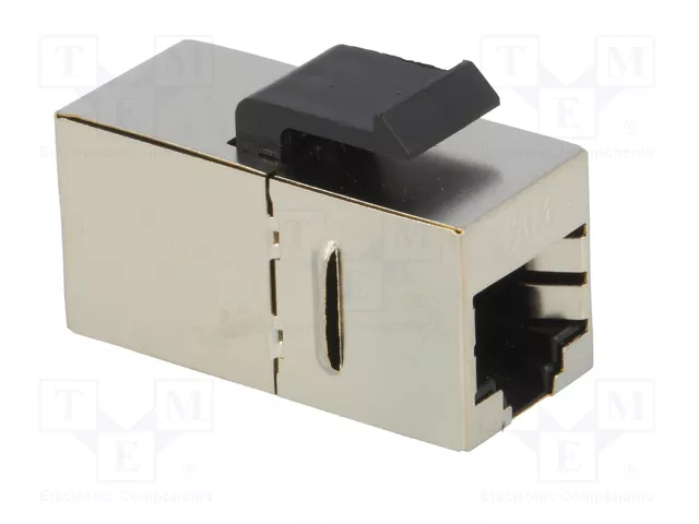 LOGILINK Socle Keystone Cat 6 avec 2 femelles RJ45 blindées 8p8c droit LOGILINK Socle Keystone Cat 6 avec 2 femelles RJ45 blindées 8p8c droit