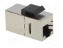 LOGILINK Socle Keystone Cat 6 avec 2 femelles RJ45 blindées 8p8c droit