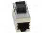 LOGILINK Socle Keystone Cat 6 avec 2 femelles RJ45 blindées 8p8c droit