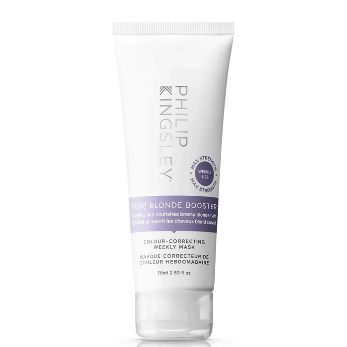 Philip Kingsley Pure Blonde Booster Masque crème pour traitement des cheveux 75 ml