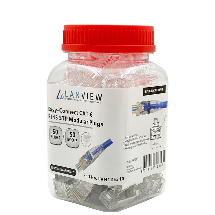 Lanview Connecteur RJ45 STP Cat6 AWG23-24
