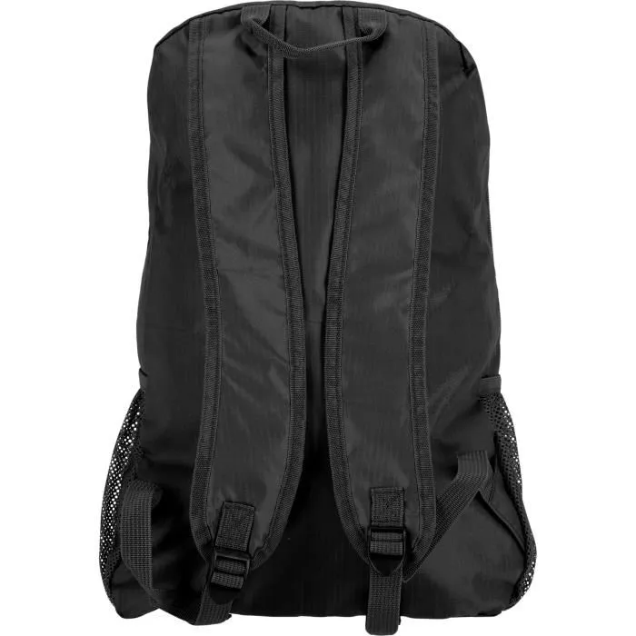 Whistler Sac à dos pliable Wrangell 17L, sac de sport noir avec poches latérales en mesh, bretelles réglables