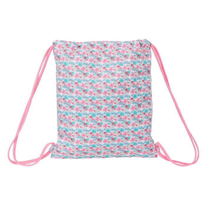 Sac à dos serré par des ficelles Moos Flores Multicouleur 35 x 40 x 1 cm