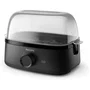 Philips HD9137/90 Egg Cooker Noir - Cuiseur à œufs électrique avec plateau de pochage, 400W, capacité 6 œufs