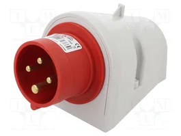 SEZ DK Connecteur mâle 16A 400VAC IP44 Rouge