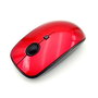 ELBE RT-111 Souris sans fil rouge ambidextre avec batterie incluse et récepteur USB nano, DPI ajustable (800/1200/1600) pour ordinateur portable et télétravail