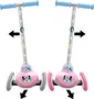 Minnie Trottinette 3 Roues MN432045 pour Enfants avec Système de Direction - Rose - Roulements ABEC 5, Plateau Antidérapant et Frein Arrière