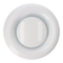 Edm Diffuseur encastrable rond Ø95x47mm ABS et aluminium blanc