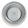Edm Diffuseur encastrable rond Ø95x47mm ABS et aluminium blanc