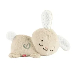 Fisher-Price Mon Lapin Câlin HXG97 - Peluche veilleuse apaisante pour bébé, 5 sons, jouet d'éveil sensoriel avec lumière douce
