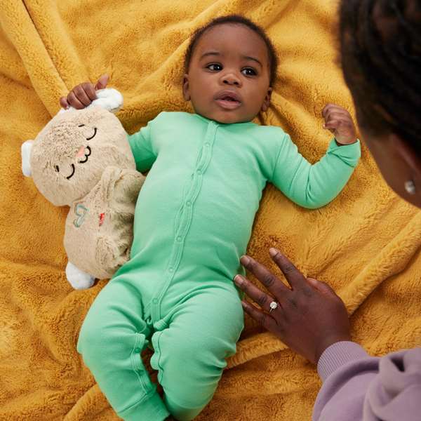 Fisher-Price Peluche Conejito pour Bébé avec Lumières et Sons Relaxants, Jouet pour Dormir à Partir de 1 Mois