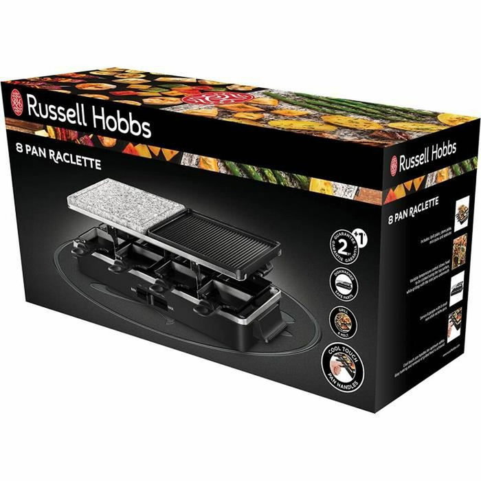Russell Hobbs Multi Raclette 3 en 1 - 1400W - Noir et gris