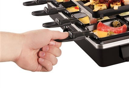 Russell Hobbs Multi Raclette 3-en-1 - Appareil à raclette, pierre de cuisson et grill réversible - 1400W - Jusqu'à 8 personnes - Référence 26280-56